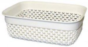 Корзина UCS Drop прямоугольная А6 1.1 л Кремовая (137007)