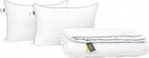 Набор антиаллергенный MirSon Eco Silk Деми Bianco №4028 одеяло 172х205 + 2 подушки 50х70 мягкие (2200001814530)