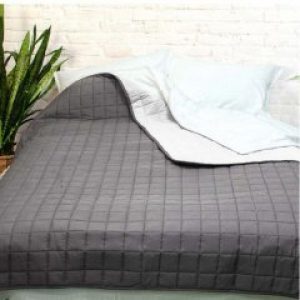 Покрывало Вилюта Дуэт стеганное двустороннее Графит 210*220