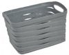 Корзина UCS Knit прямоугольная 1.5 л Серый металлик (95000.2)