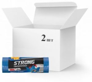 Упаковка пакетов Фрекен Бок для мусора с ушками LD 160л 2х10 шт Cиний металик (16206798_4823071639575)