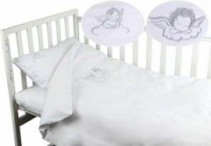 Комплект детского постельного белья Руно Сатин Ангелочек 112х147 (932.137ВУ_Янголятко)