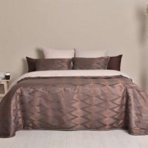 Покрывало Sei Design Empress Fuji 240х260 + наволочки 50x70 2 шт Шоколад (4820227283323)