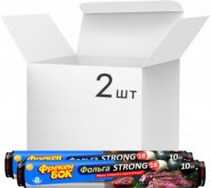 Упаковка алюминиевой пищевой фольги Фрекен Бок Max Strong 10 м х 2 шт (4823071646740_14801086)