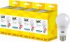 Светодиодная лампа IEK ALFA A60 12W 4000К E27 230V 4шт (LLA-A60-12-230-40-E27X4)
