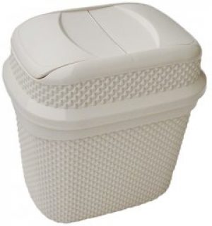 Бак для мусора UCS Drop 7 л Кремовый (132002)