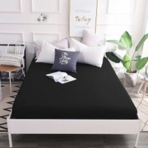 Простынь на резинке MirSon 0055 Black Pearl 120х200х25 (2200001077232)