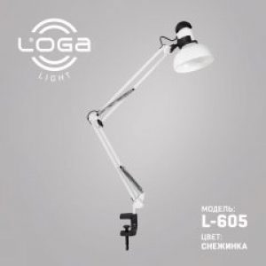 Настольная лампа со струбциной LOGA Light L-605 Снежинка