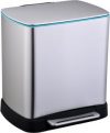 Ведро для сортировки мусора JAH 20 л Серебряный металлик (7025kmd)