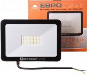 Прожектор ЕВРОСВЕТ 50Вт EV-50-504 STAND-XL 6400К (40524)