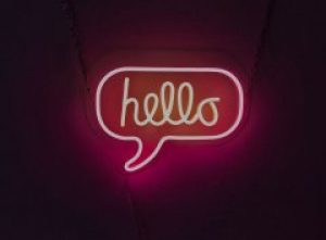 Неоновый светильник Neon Lightning «Hello»