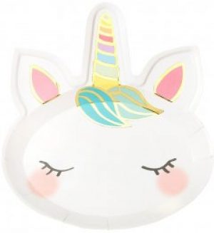 Одноразовые тарелки Talking Tables We Heart Unicorns Единорог 8 шт (5052715104042)