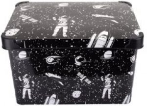 Контейнер с крышкой Violet House 0648 Decor Uzay 20 л 23х29.5х39.5 см (0648 DECOR UZAY с/кр. 20 л)