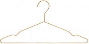 Вешалка для одежды Мій Дім металлическая 40.5 x 20 см Бронзовая (WW00003)