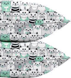 Набор наволочек Cosas Set Pillow Cats Gray 50х70 2 шт (4822052023693)
