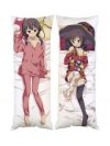 Подушка Мегумин дакимакура двухсторонняя 40х100 см со съемной наволочкой (dak0464)