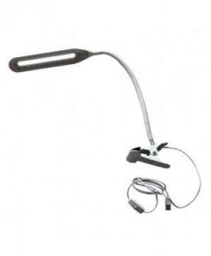 Настольная лампа светодиодная гибкая LED на прищепке Beluck USB кабель белая