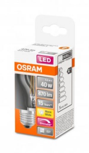 Светодиодная лампа Osram LED SUPERSTAR Filament P40 DIM 5W (470Lm) 2700К CRI95 E27 (4058075436800)