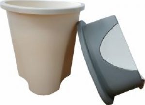 Мусорное ведро Planet Twist 9 л Крем - серый (10555kmd)