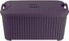 Корзина с крышкой Planet Flexi 22 л Темно-фиолетовый (10549kmd)
