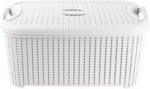 Корзина с крышкой Planet Flexi 32 л Белый (10550kmd)