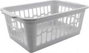Корзина пластиковая Heidrun с ручками 30x20 h11 см Белая (1093_белый)