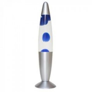 Лава лампа Lava Lampe TOPA 34.5 см Восковая Синяя