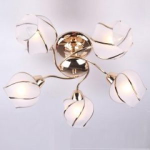 Люстра золотая потолочная SLAVIA ML006/5