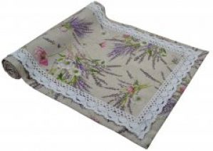 Раннер на стол Прованс Grosso с кружевом 140х40 (4823093429017)