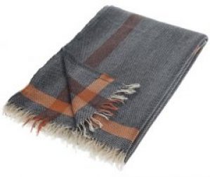 Плед-накидка Buldans Larissa Antrasit-Tobacco 80x180 (svt-2000022255912)