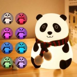 Детский силиконовый ночник "Панда открытые глазки" 3DTOYSLAMP