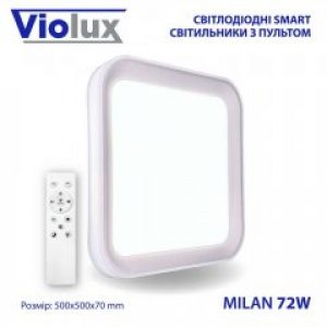 Світильник LED smart MILAN+пульт 72W 3000-6000K IP20 квадрат 220215