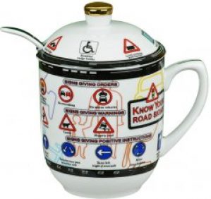 Чашка заварочная Lefard Дорожные Знаки с Ложкой 300 мл (985-039)