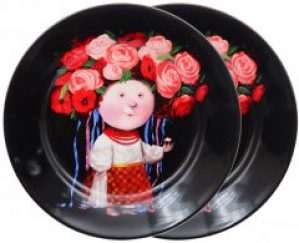 Набор тарелок Lefard Гапчинская Украиночка 2 шт 19 см (924-499)