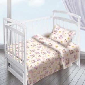 Комплект постельного белья Novita Поплин 13232/1 Совушка Ecotton Детский (ROZ6400059369)