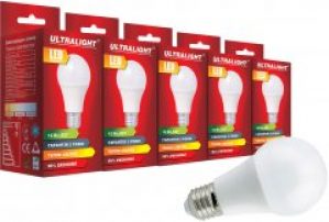 Светодиодная лампа Ultralight LED A60 12W 3000K E27 (UL-51885) 5 шт