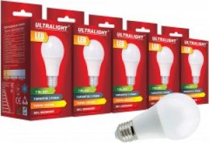 Светодиодная лампа Ultralight LED A60 7W 3000K E27 (UL-51888) 5 шт