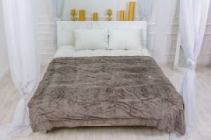 Плед MirSon №1001 Damask Graphite 150x200 (2200003050547)