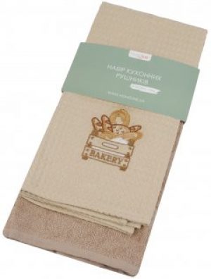 Набор полотенец Home Line 160280 Хлеб 45х60 + 45х70 Бежевый (2600001602807)