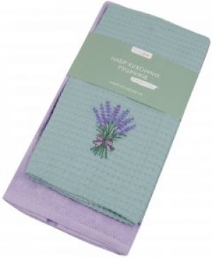 Набор полотенец Home Line 160282 Лаванда 45х60 + 45х70 Мятный/Сиреневый (2600001602821)