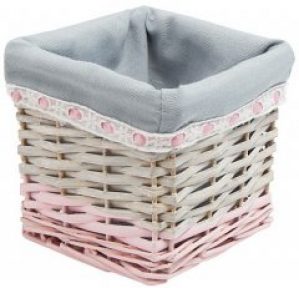 Корзина Natural House стеллажная квадратная Пудра 16x16х14 см (EW-62 S)