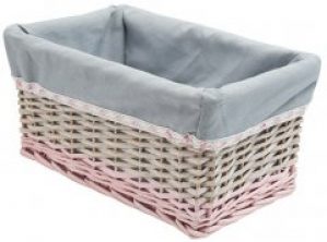 Корзина Natural House стеллажная прямоугольная Пудра 40х27x20 см (EW-62 L)