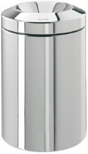 Урна с защитой от возгорания Brabantia WASTE PAPER BIN 15 л Стальной полированный (378881)