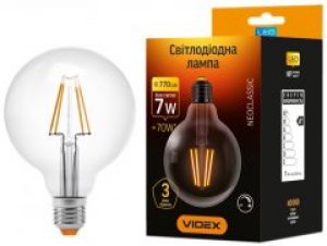 Светодиодная лампа VIDEX Filament G95FD 7 Вт E27 4100 K (VL-G95FD-07274)