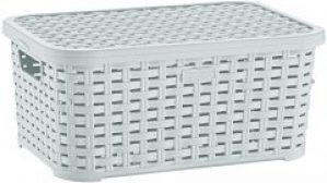 Корзина под ротанг Irak Plastik 5 л Серая (10686kmd)
