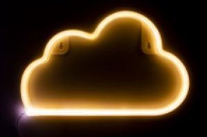 Неоновый светильник настенно-потолочный ночник - Облачко