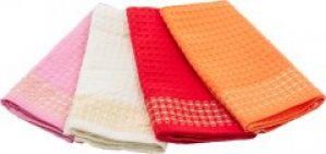 Набор кухонных полотенец MirSon №5045 Waffle Summer Juice 40x70 см x 4 шт