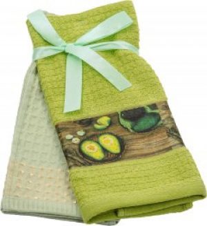 Набор кухонных полотенец MirSon №5042 Waffle Avocado 40x70 см x 2 шт