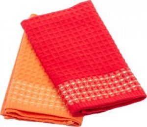 Набор кухонных полотенец MirSon №5045 Waffle Grapefruit 40x70 см x 2 шт