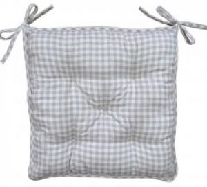 Подушка для стула Прованс Bella 40х40 Серая клетка (4823093416574)